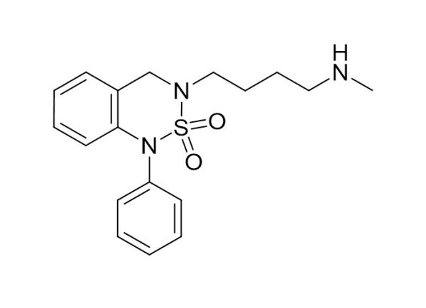 3-(4-(methylamino)butyl)-1-phenyl-3,4-dihydro-1H-benzo[c][1,2,6]thiadiazine 2,2-dioxide