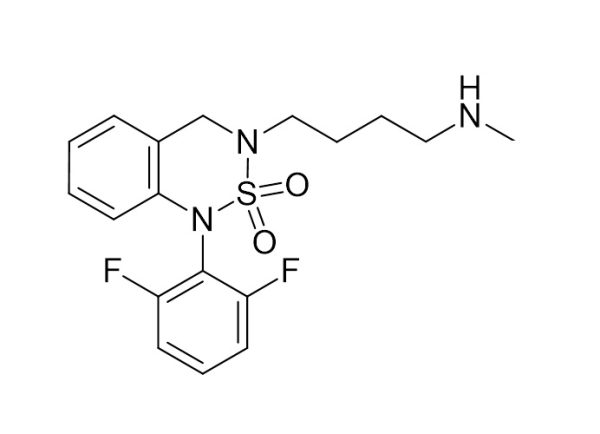 1-(2,6-difluorophenyl)-3-(4-(methylamino)butyl)-3,4-dihydro-1H-benzo[c][1,2,6]thiadiazine 2,2-dioxide