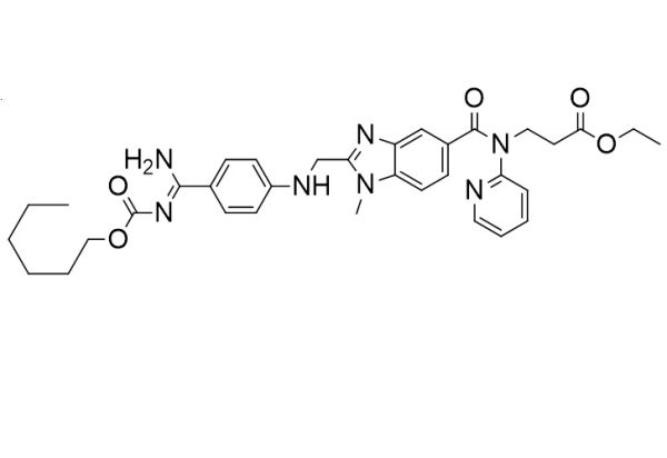 N-[[2-[[[4-[[[(Hexyloxy)carbonyl]amino]iminomethyl] phenyl]amino]methyl]-1-methyl-1H-benzimidazol-5-yl]carbonyl]-N-2-pyridinyl-β-alanine ethyl ester