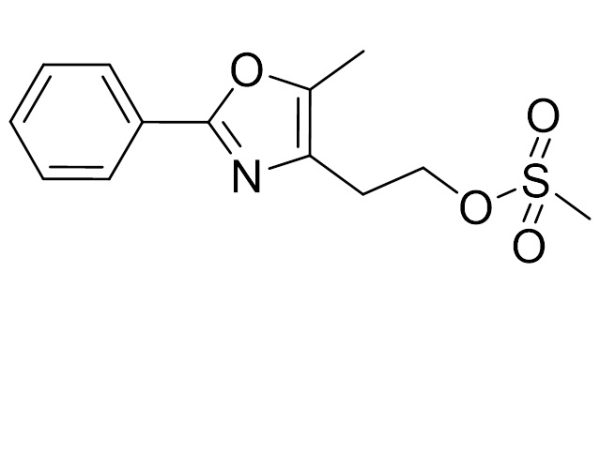 2-(5-methyl-2-phenyloxazol-4-yl)ethyl methanesulfonate