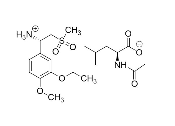 (S)-1-(3-ethoxy-4-methoxyphenyl)-2-(methylsulfonyl)ethan-1-aminium acetyl-L-leucinate